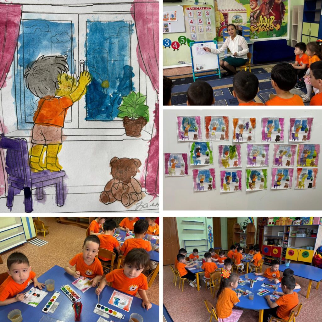 “Қызғалдақ” ересек тобы Сурет салудан ҰІӘ Тақырыбы: “Қауіпті терезе” Мақсаты:&hellip;